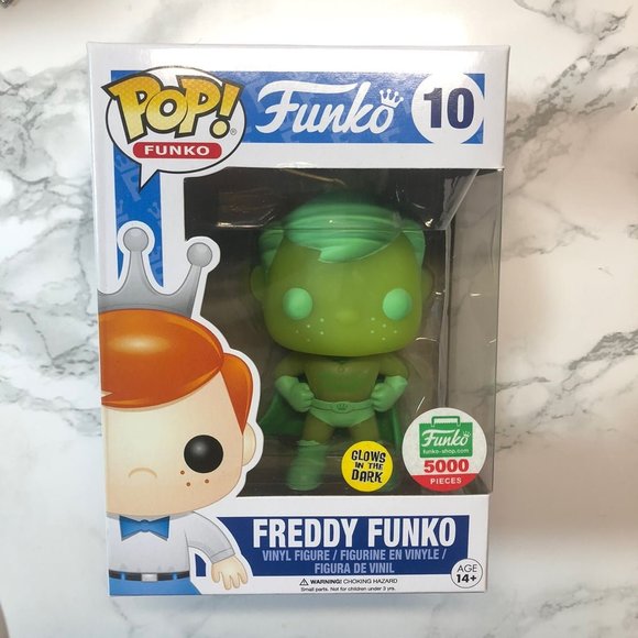 SOLD- Freddy Funko (Superhero) #10 Funko - Vaulted Glow in the Dark 5000 pc - Picture 2 of 7